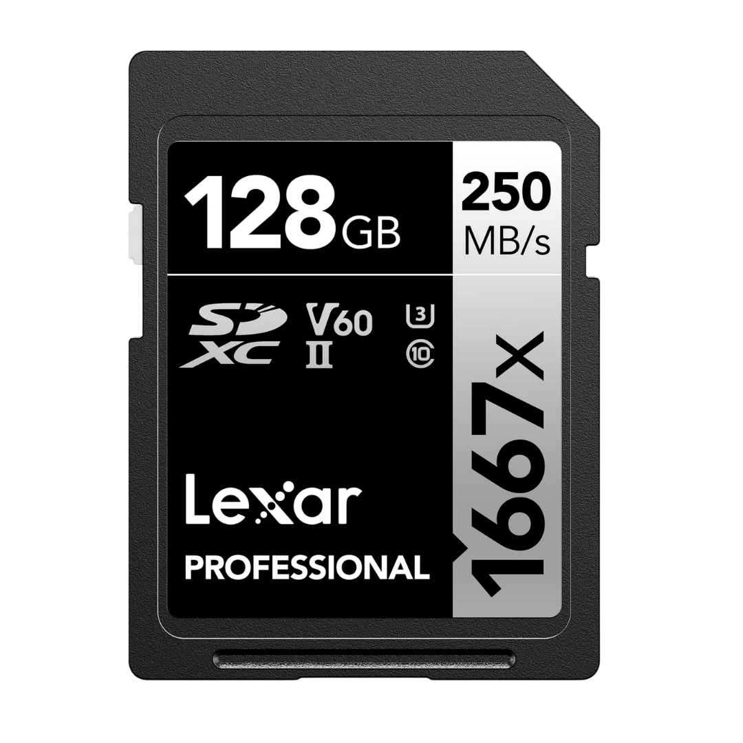 Memoria SD Lexar Professional 128gb V60-II