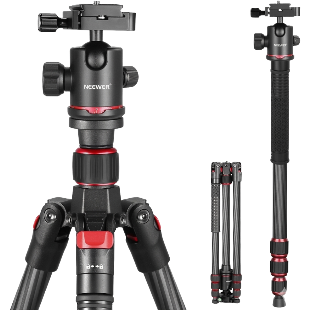Trípode Neewer Fibra de Carbono 1.67m